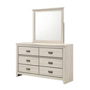 Crown Mark Carter B6810-1 Dresser - White IMAGE 2