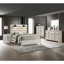 Crown Mark Carter B6810-11 Dresser Mirror - White IMAGE 4