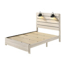 Crown Mark Carter B6810 King Platform Bed - White IMAGE 2