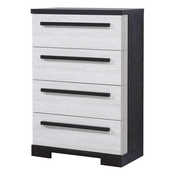Crown Mark Remington B8162-4 Chest - Black/White IMAGE 1