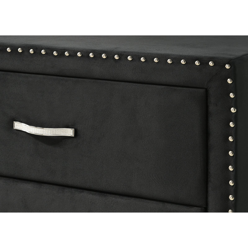 Crown Mark Lucinda B9265-2N Nightstand - Black IMAGE 5
