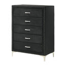 Crown Mark Lucinda B9265-4 Chest - Black IMAGE 1