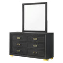 Crown Mark Pepe B9290-1 Dresser - Black IMAGE 3