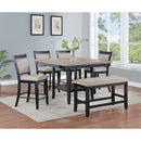 Crown Mark Fulton 2727LG-S-24 Counter Height Chair - Light Grey IMAGE 3