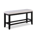 Crown Mark Regent 2772CL-BENCH Counter Height Bench - Charcoal Black IMAGE 1