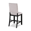 Crown Mark Regent 2772CL-S-24 Counter Height Chair - Charcoal Black IMAGE 2