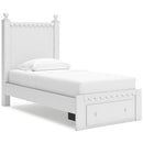 Signature Design by Ashley Mollviney B2540B6 Twin Panel Storage Bed IMAGE 1