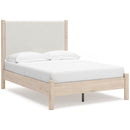 Signature Design by Ashley Cadmori B2615B8 Full Upholstered Panel Bed IMAGE 1