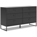 Signature Design by Ashley Socalle EB1865-231 Six Drawer Dresser IMAGE 1
