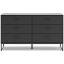 Signature Design by Ashley Socalle EB1865-231 Six Drawer Dresser IMAGE 3