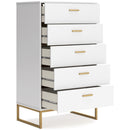 Signature Design by Ashley Socalle EB1867-245 Five Drawer Chest IMAGE 2