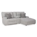 Signature Design by Ashley Acklen Place 93605S4 3 pc Power Reclining Sectional Sofa with Chaise IMAGE 1