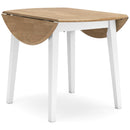 Signature Design by Ashley Gesthaven D398-15 Round Dining Room Drop Leaf Table IMAGE 2