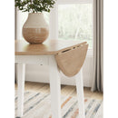 Signature Design by Ashley Gesthaven D398-15 Round Dining Room Drop Leaf Table IMAGE 6