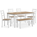 Signature Design by Ashley Gesthaven D398-325 Dining Room Table Set IMAGE 1