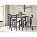 Signature Design by Ashley Gesthaven D399-223 Dining Room Counter Table Set IMAGE 3