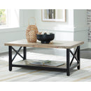 Signature Design by Ashley Bristenfort T685T1 Coffee Table and 2 End Tables IMAGE 2
