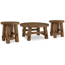 Signature Design by Ashley Mackifeld T724T1 Coffee Table and 2 End Tables IMAGE 1