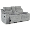 Benchcraft Buntington 3400494 Double Reclining Loveseat with Console IMAGE 1
