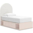 Signature Design by Ashley Wistenpine B1323B14 Twin Upholstered Panel Bed with Storage IMAGE 1