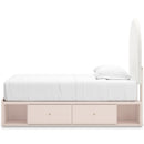 Signature Design by Ashley Wistenpine B1323B14 Twin Upholstered Panel Bed with Storage IMAGE 5