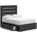 Signature Design by Ashley Hollivern B2108B16 Full Panel Bed with Storage IMAGE 2