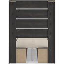 Signature Design by Ashley Hollivern B2108B18 Twin Panel Bed with Storage IMAGE 5