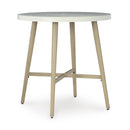 Signature Design by Ashley Seton Creek P798-613 Round Bar Table with Umbrella Option IMAGE 1