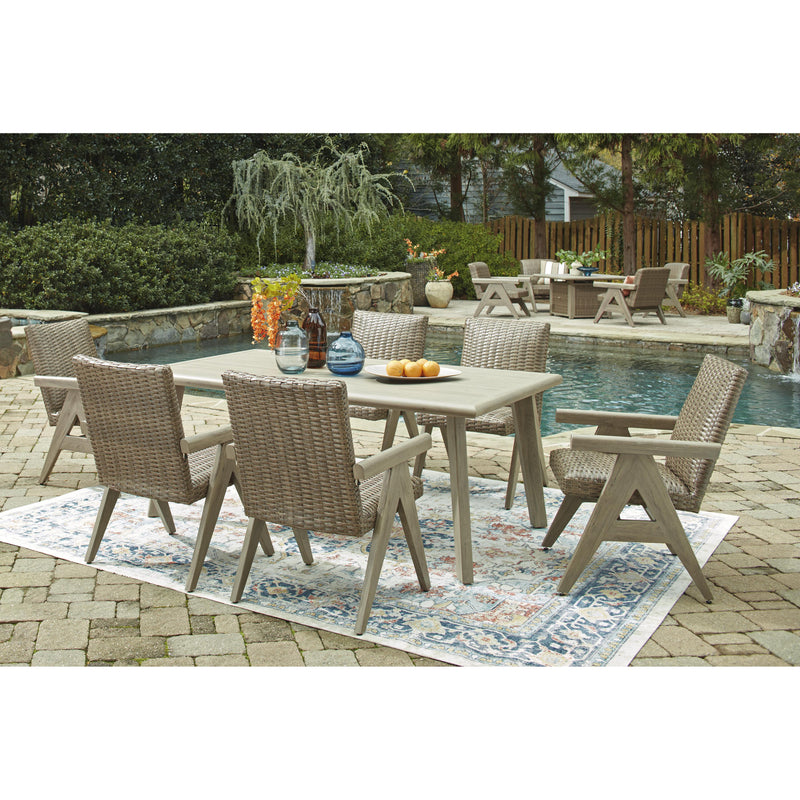 Signature Design by Ashley Cliff Trails PCP690-625 Rectangular Dining Table with Umbrella Option IMAGE 10