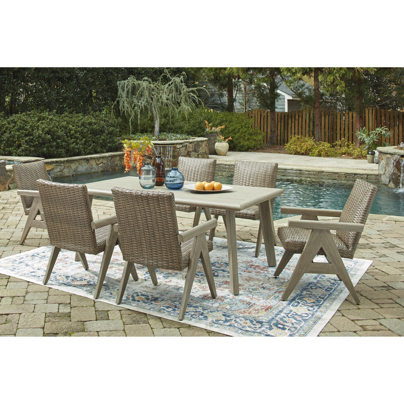 Signature Design by Ashley Cliff Trails PCP690-625 Rectangular Dining Table with Umbrella Option IMAGE 11