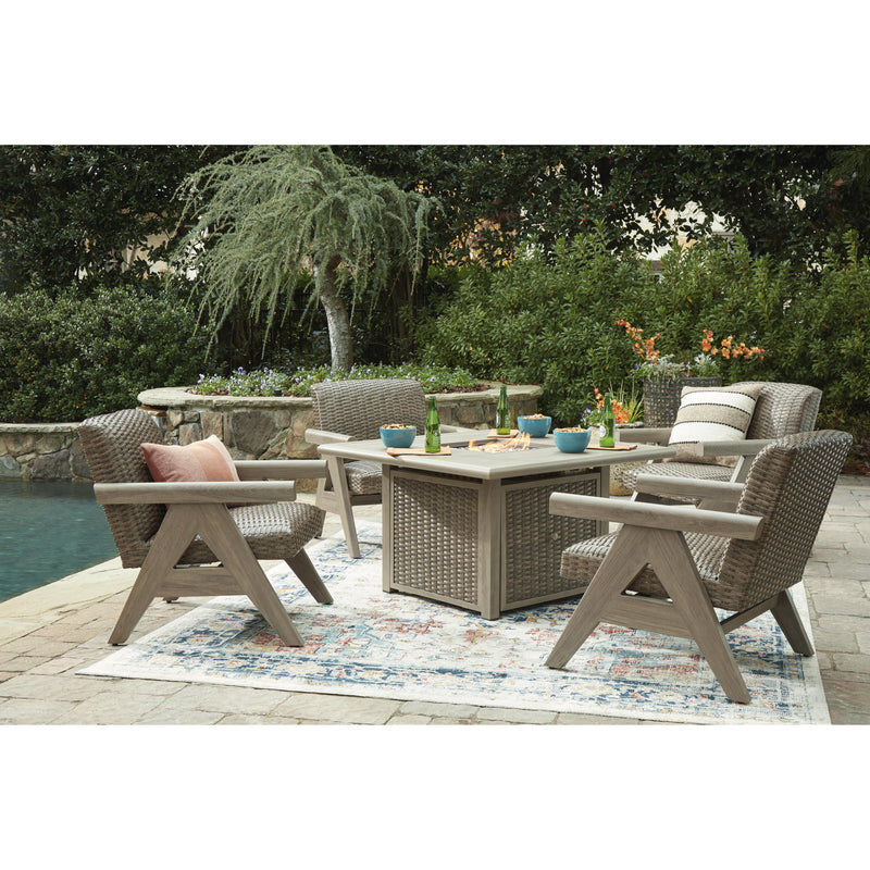 Signature Design by Ashley Cliff Trails PCP690-772 Square Fire Pit Table IMAGE 13