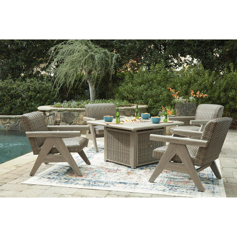 Signature Design by Ashley Cliff Trails PCP690-772 Square Fire Pit Table IMAGE 14