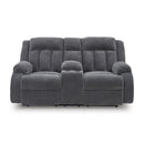 Signature Design by Ashley Observation PC2140596 Double Reclining Power Loveseat with Console IMAGE 3