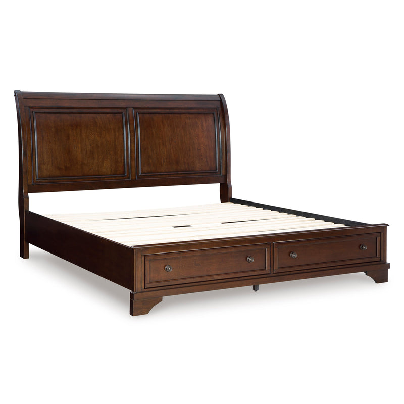 Signature Design by Ashley Trellington King Sleigh Bed with Storage B716-78/B716-176S/B716-197 IMAGE 4