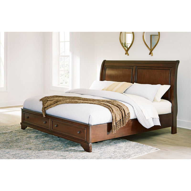 Signature Design by Ashley Trellington King Sleigh Bed with Storage B716-78/B716-176S/B716-197 IMAGE 5