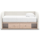 Signature Design by Ashley Arloster PCB1566B9 Twin Upholstered Day Bed with Storage IMAGE 3